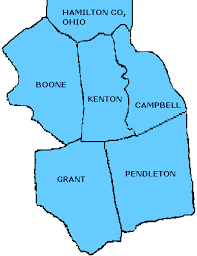 Map of Boone County, Kentucky