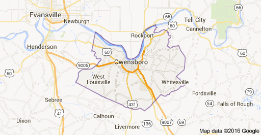 Map of Daviess County