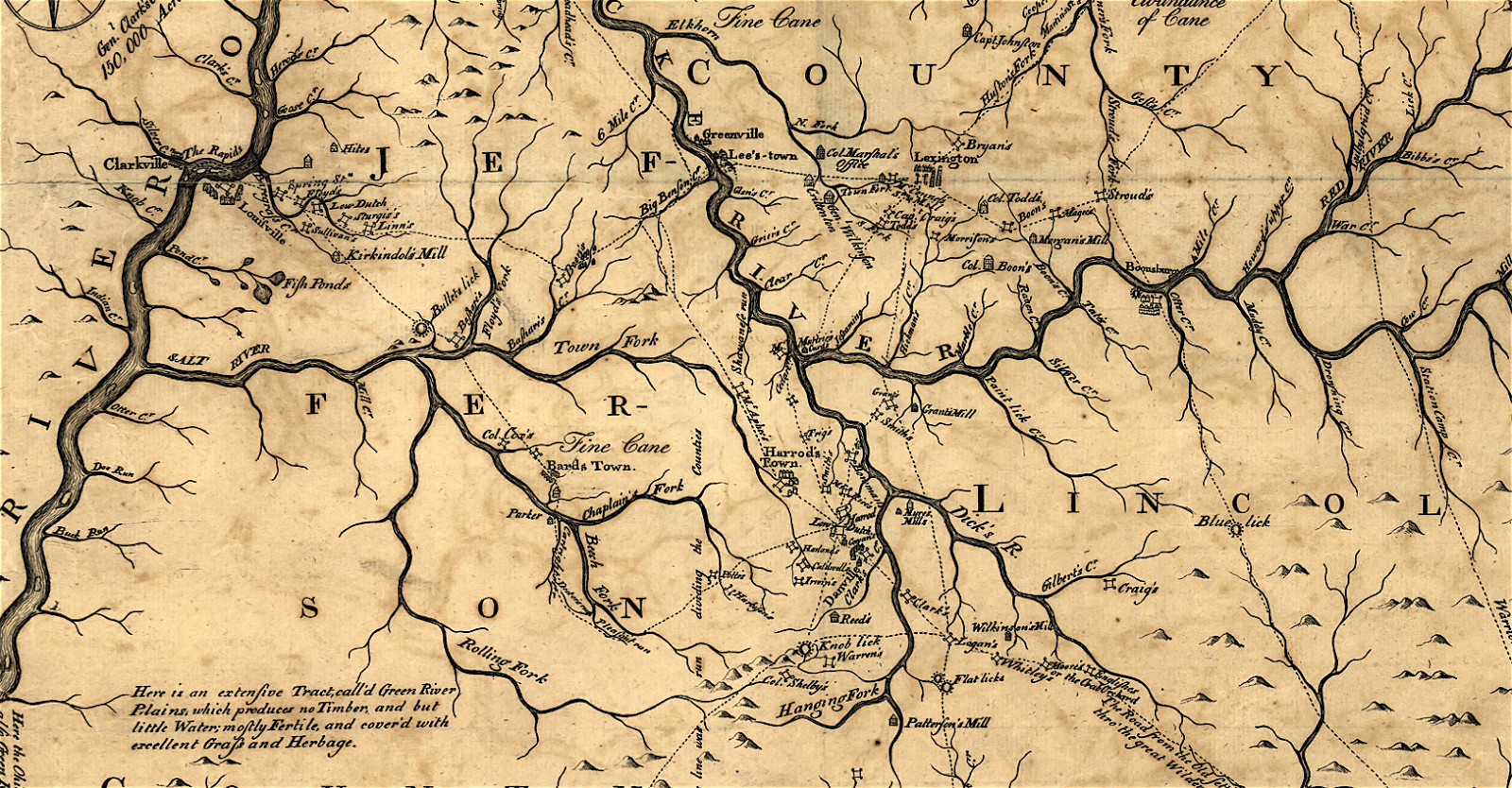 John Filson Map of Kentucky
