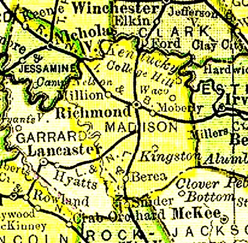 Madison County Kentucky Map
