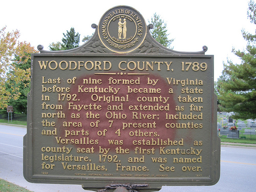 Woodford County Marker